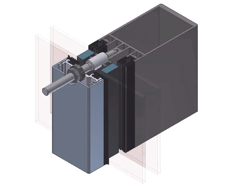 Mit dem Sonnenschutz-Befestigungsbolzen m&uuml;ssen Deckschale und Klemmleiste nicht demontiert werden, um den Kasten nachtr&auml;glich zu montieren.