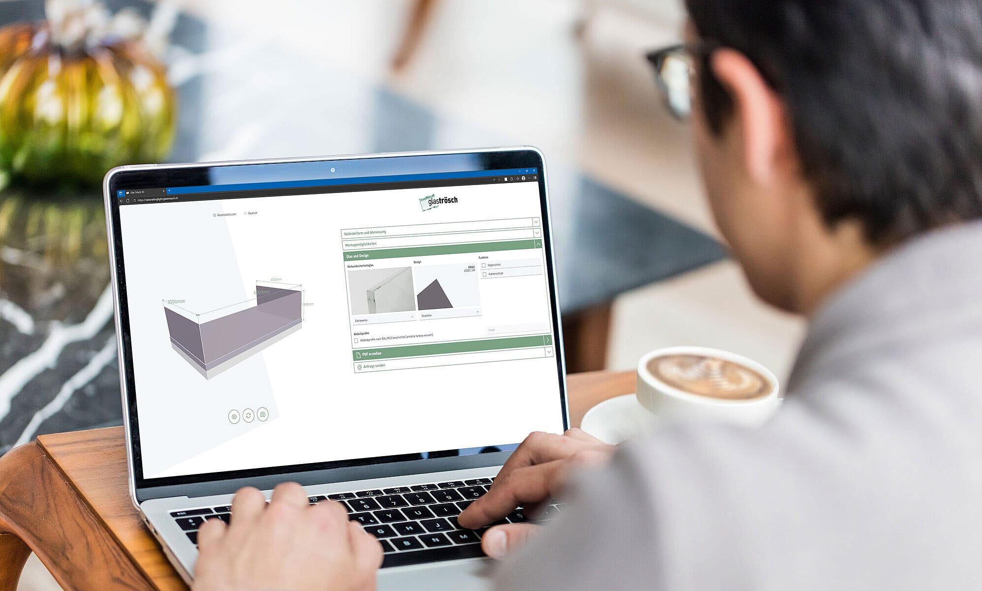 Neuer Online-Konfigurator für Glasgeländersysteme