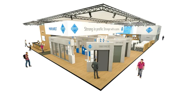 Ein Schwerpunkt des Messeauftritts von Veka ist das Profilsystem Veka Pure 82.