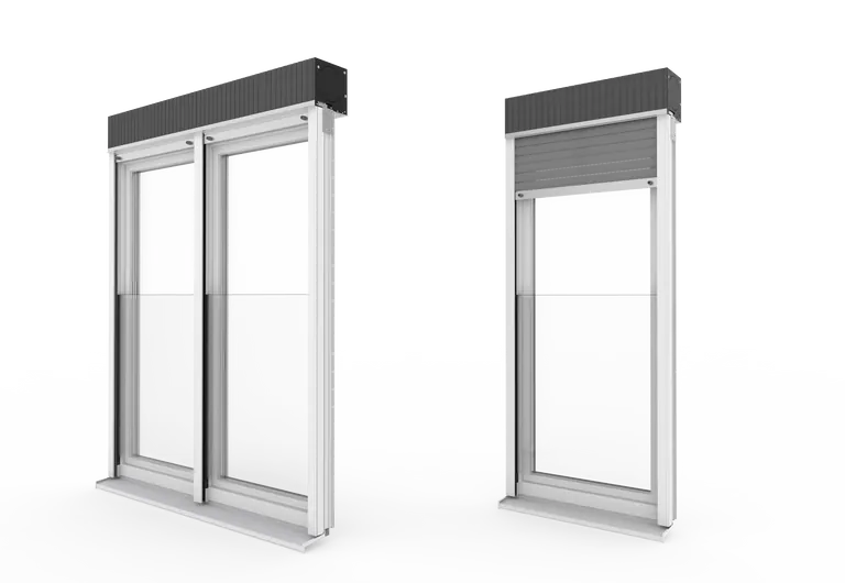 Vista XT gibt es ein- oder mehrteilig, passend zu allen Exte Rollladenkasten-Systemen.