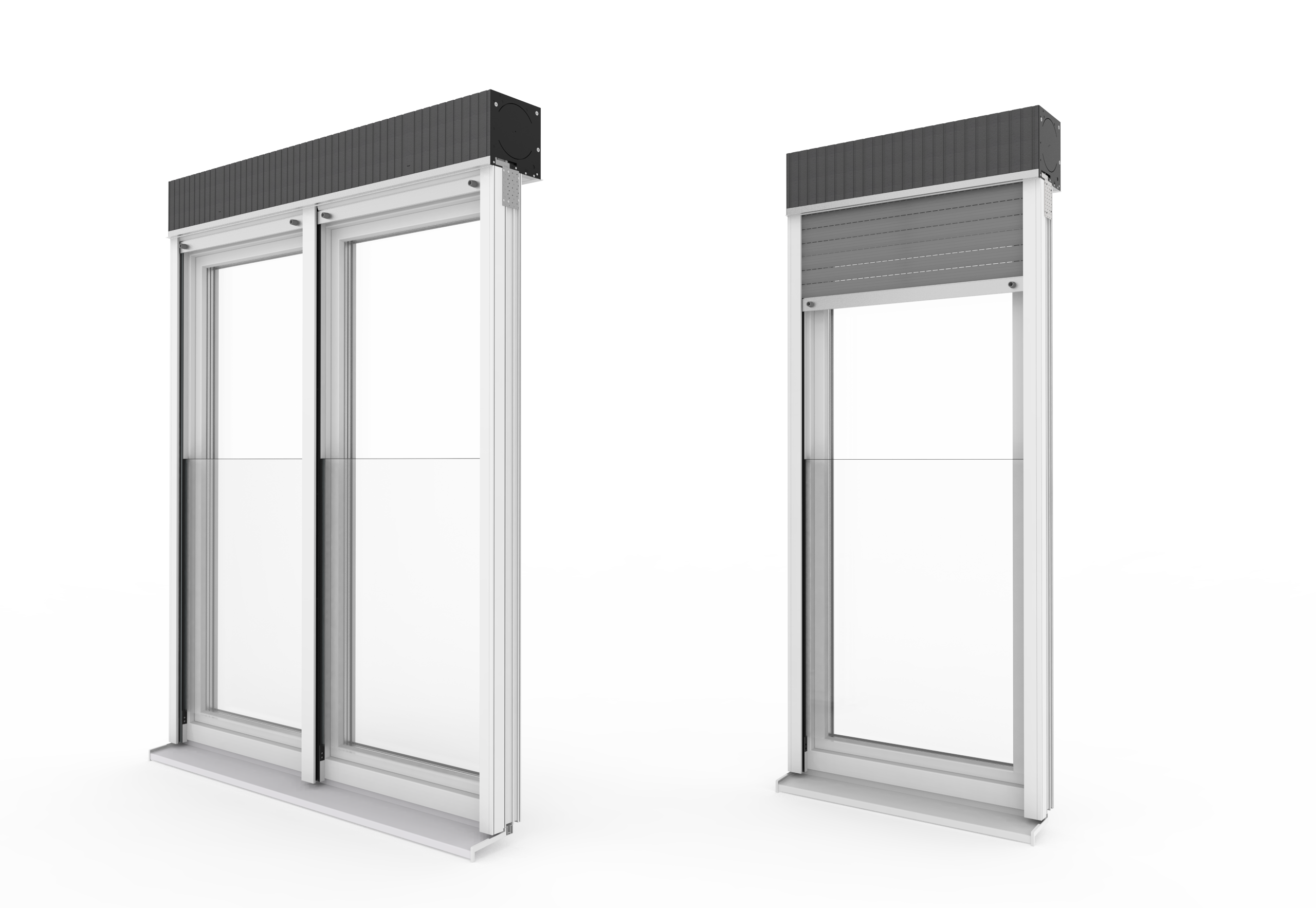 Exte: Absturzsichere Verglasung in der Rollladenführungsschiene