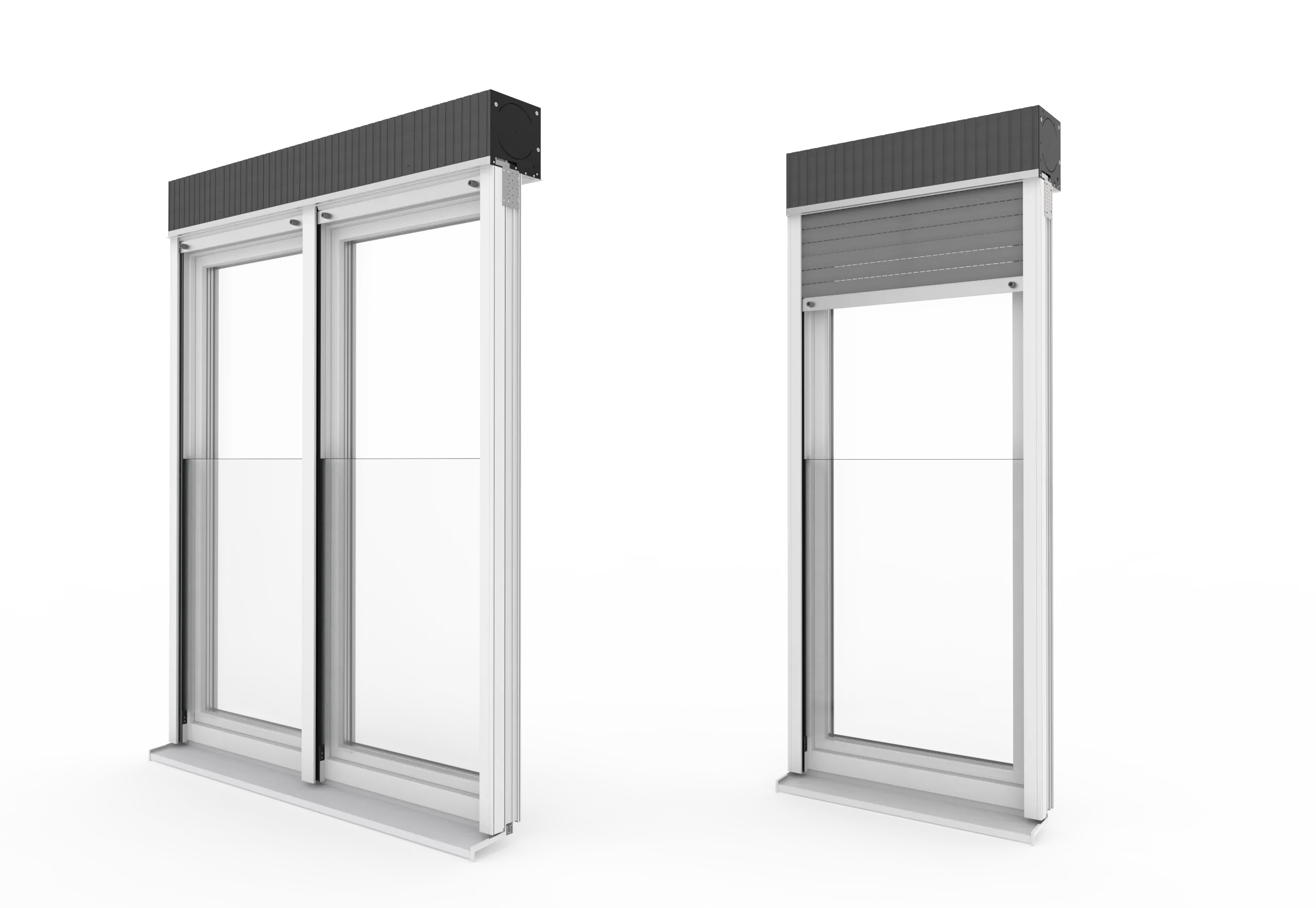 Exte: Absturzsichere Verglasung in der Rollladenführungsschiene