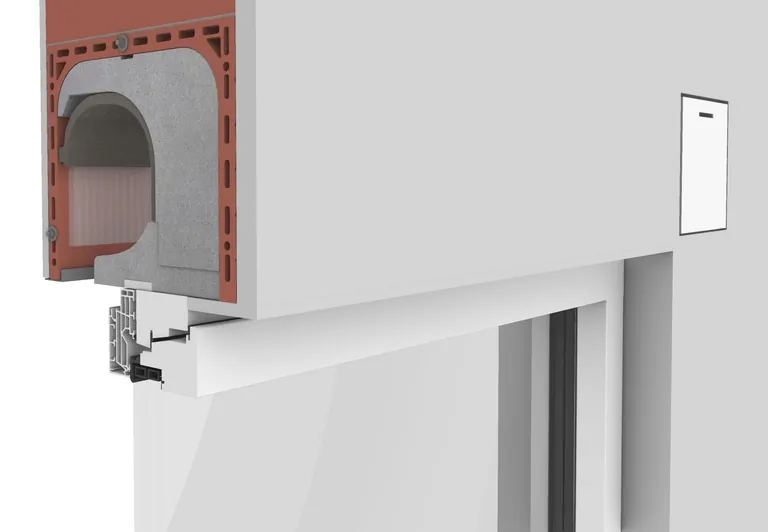 Die neue putzbündige Innenblende von Leipfinger-Bader fügt sich flächenbündig in die Wand ein und sorgt so für eine dezente, nahezu unsichtbare Integration der Lüftungstechnik im Innenraum.